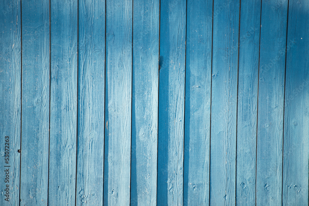 Naklejka premium blue picket fence