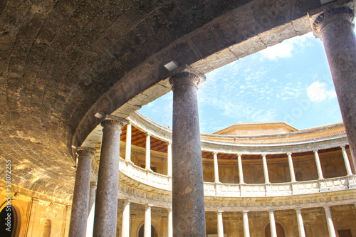 Interior of Alhambra palace photo