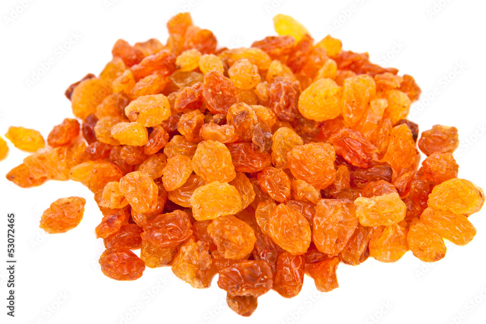 a handful of raisins on a white background a handful of raisins on a white background