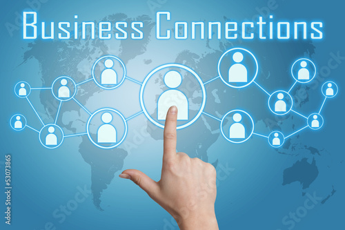 pressing business connections icon