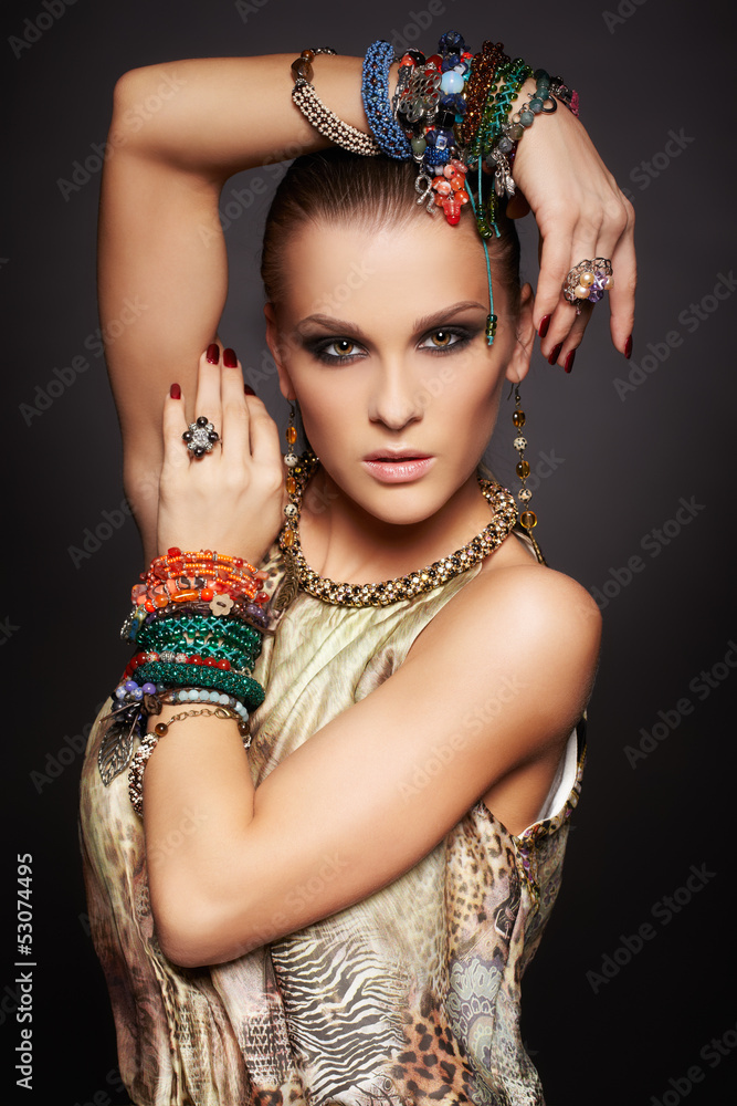 beautiful woman in bracelets beautiful woman in bracelets