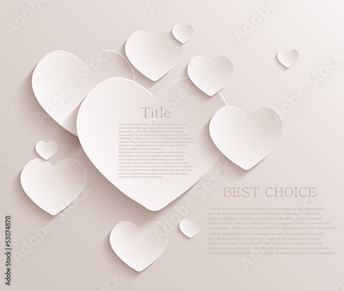 Vector heart background. Eps10