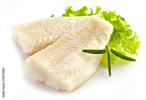 Billede på lærred prepared fish fillet pieces