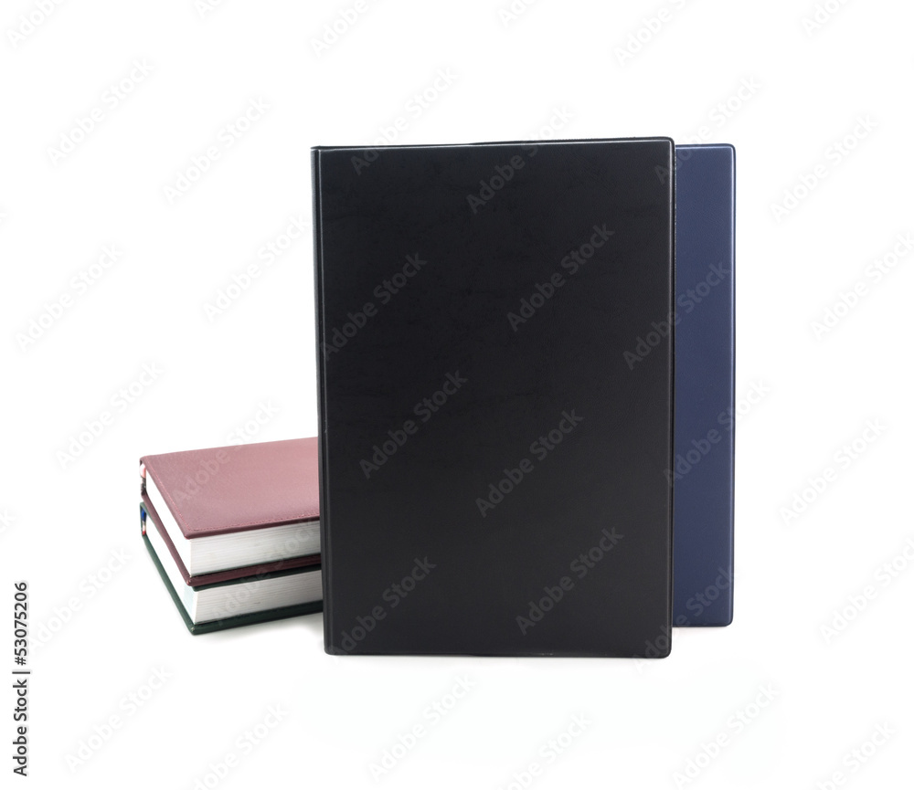 black book isolated on white background