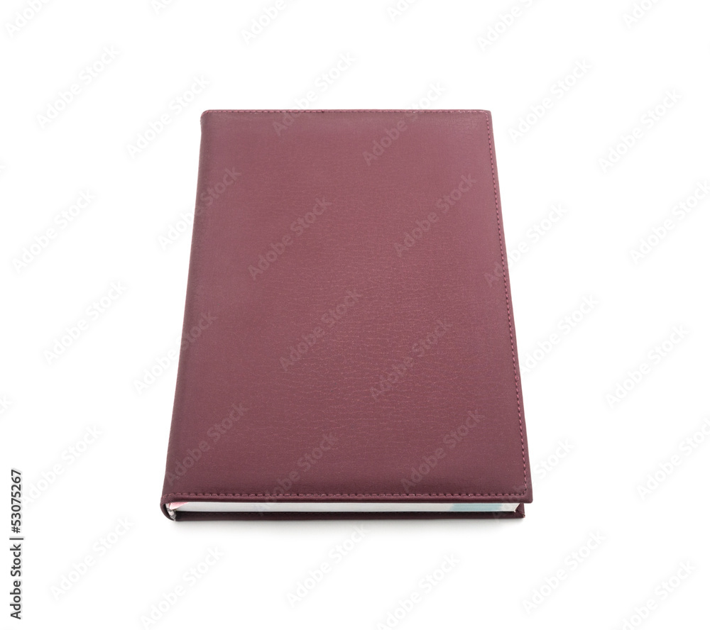Red cover book isolated on white background Red cover book isolated on white background