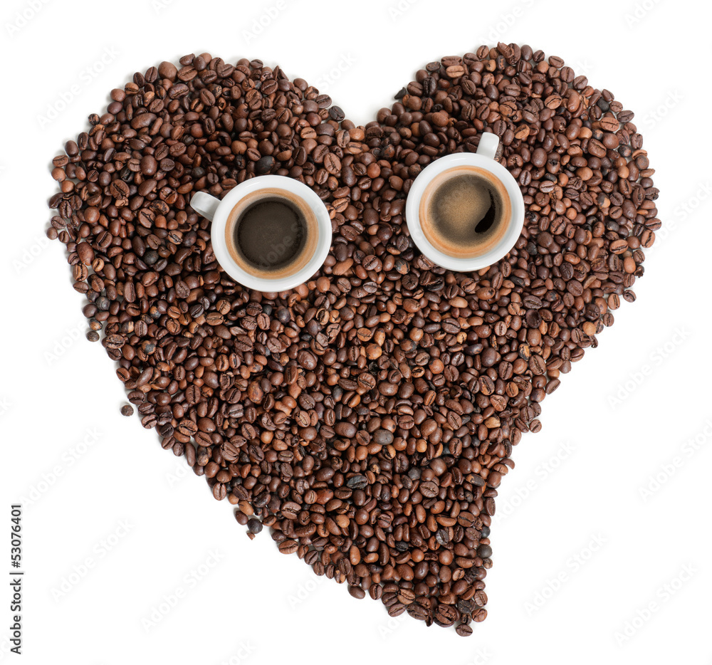 Naklejka premium coffee beans