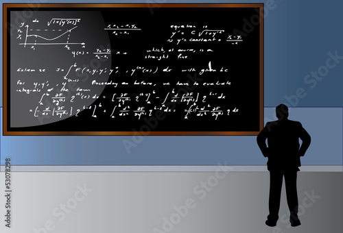 Man Works Hard on the Problem