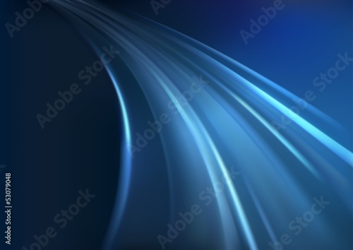 Blue Background and Glowing Rays