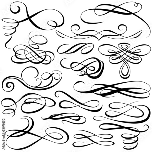 Calligraphic elements