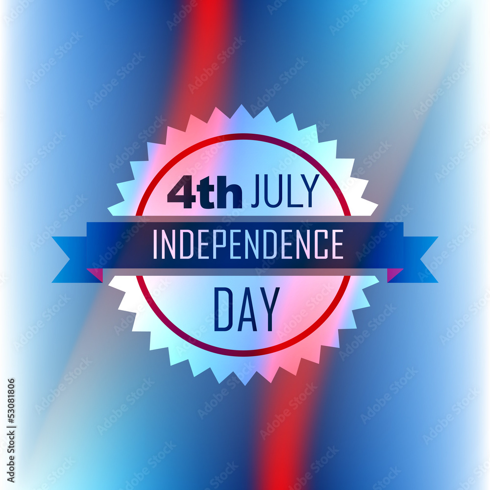 american independence day label american independence day label