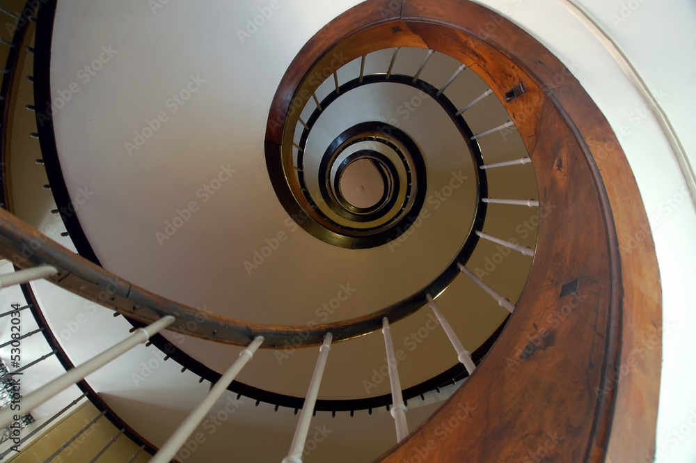 Fototapeta premium Spiral stairway