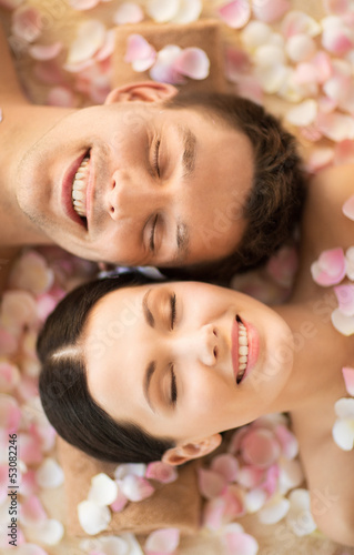 couple in spa