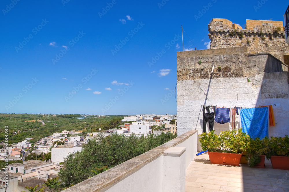 Naklejka premium Panoramic view of Castro. Puglia. Italy.
