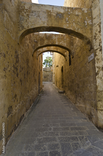 An archway in Cittadella - Gozo © lenisecalleja