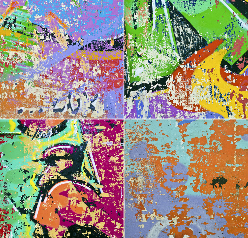 Fototapeta premium Grunge background collage