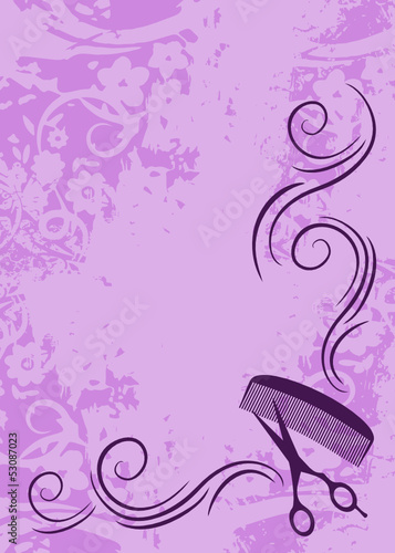 beauty salon flyer or background