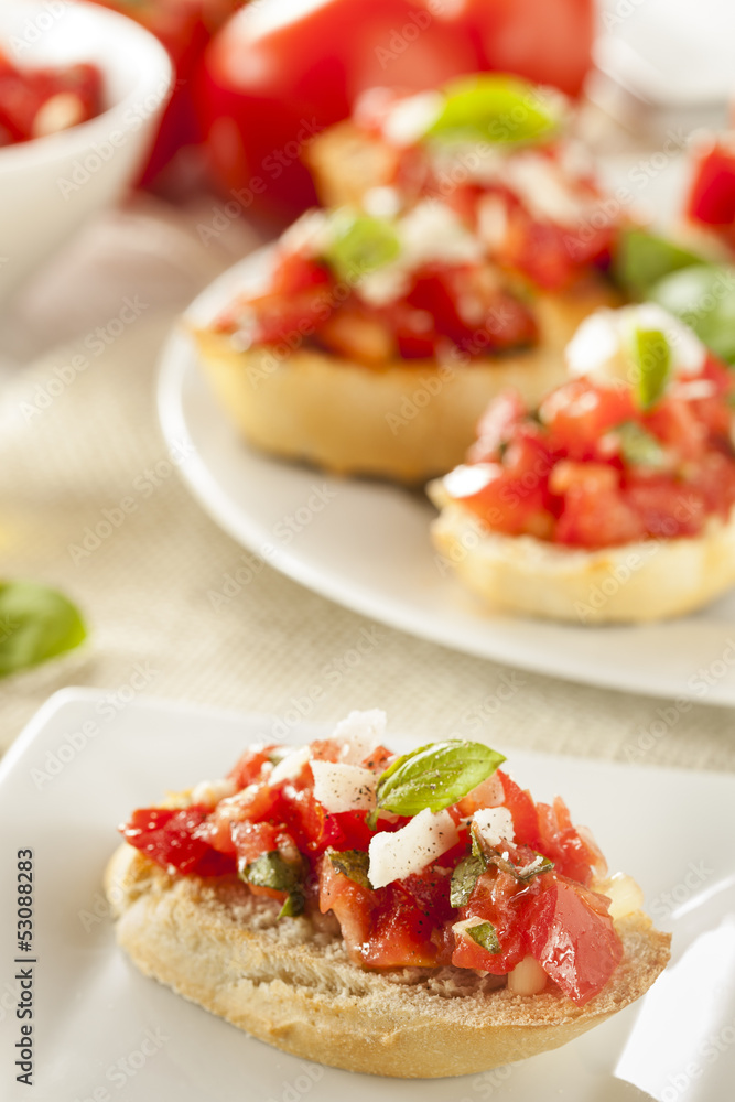 Homemade Tomato and Basil Bruschetta Homemade Tomato and Basil Bruschetta
