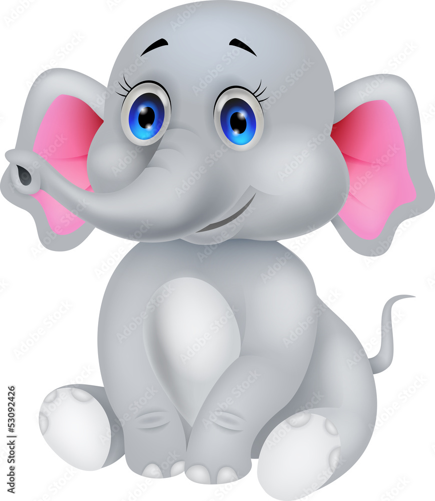 Cute baby elephant cartoon Cute baby elephant cartoon
