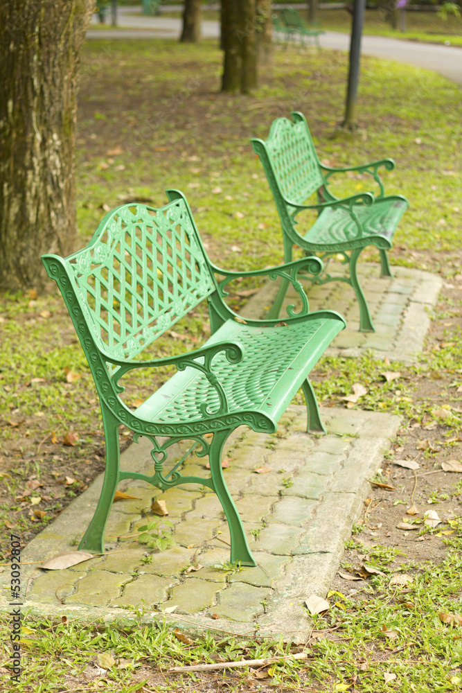 metal garden chair in beautiful garden metal garden chair in beautiful garden