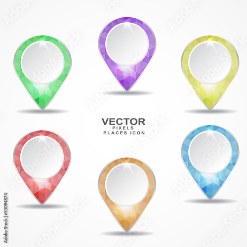 Free Download set of pixel places - GFXLoad