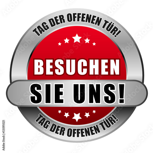 5 Star Button rot BESUCHEN SIE UNS TDOT TDOT