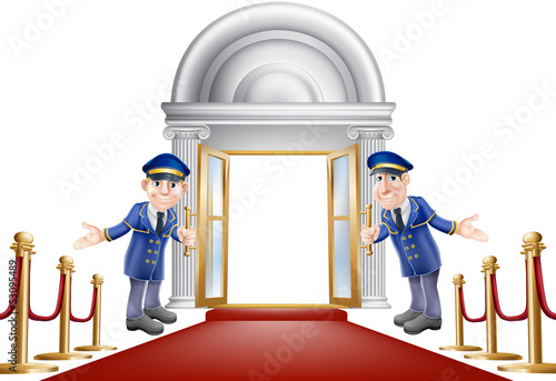 Red carpet entrance