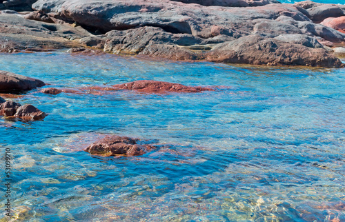 rocky shore detail