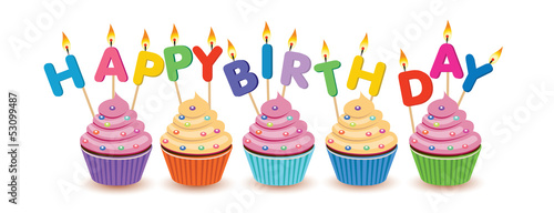 Happy Birthday cupcakes