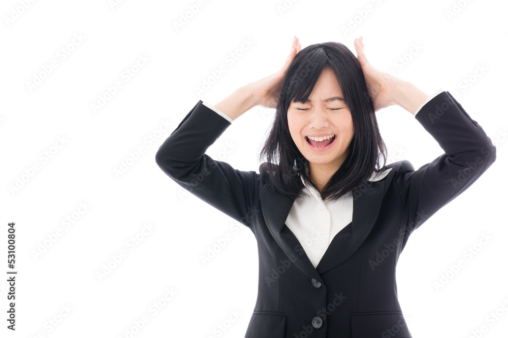 attractive asian businesswoman troubled attractive asian businesswoman troubled