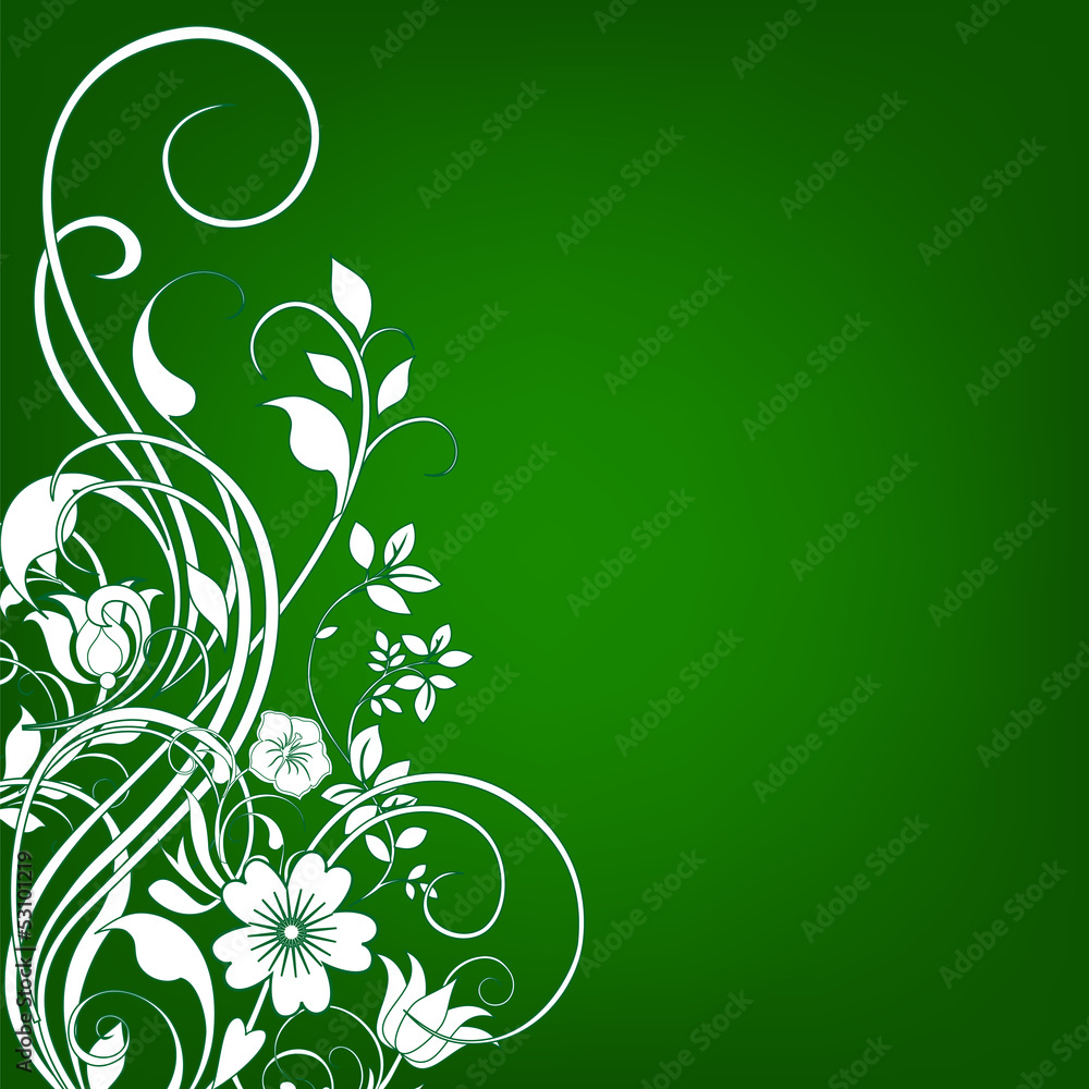 Floral greeting card ,abstract, background.
