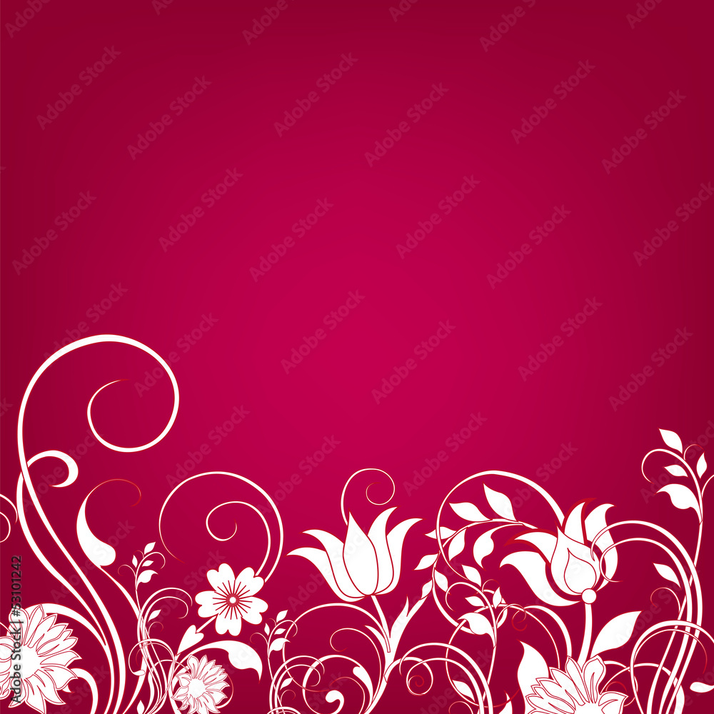 Floral greeting card ,abstract, background