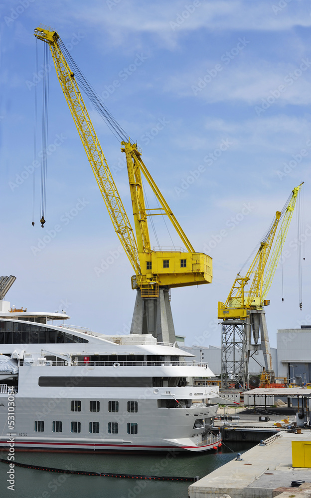 Fototapeta premium Yacht building