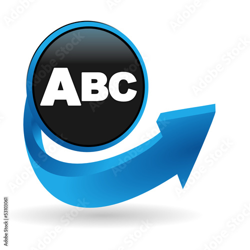 classement alphabétique sur bouton flèche bleue