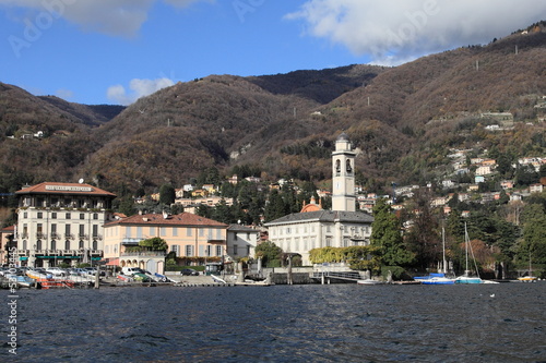 Lake Como and resort town, Italy