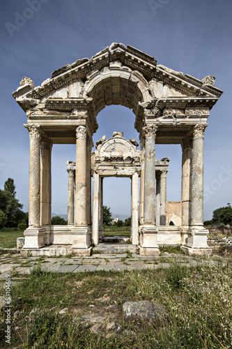 Tetrapylon in Aphrodisias, Aydin, Turkey