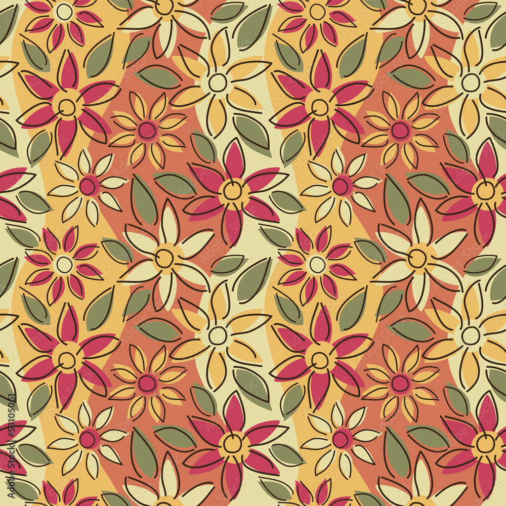 Free-Form Floral Pattern_Autumn Free-Form Floral Pattern_Autumn