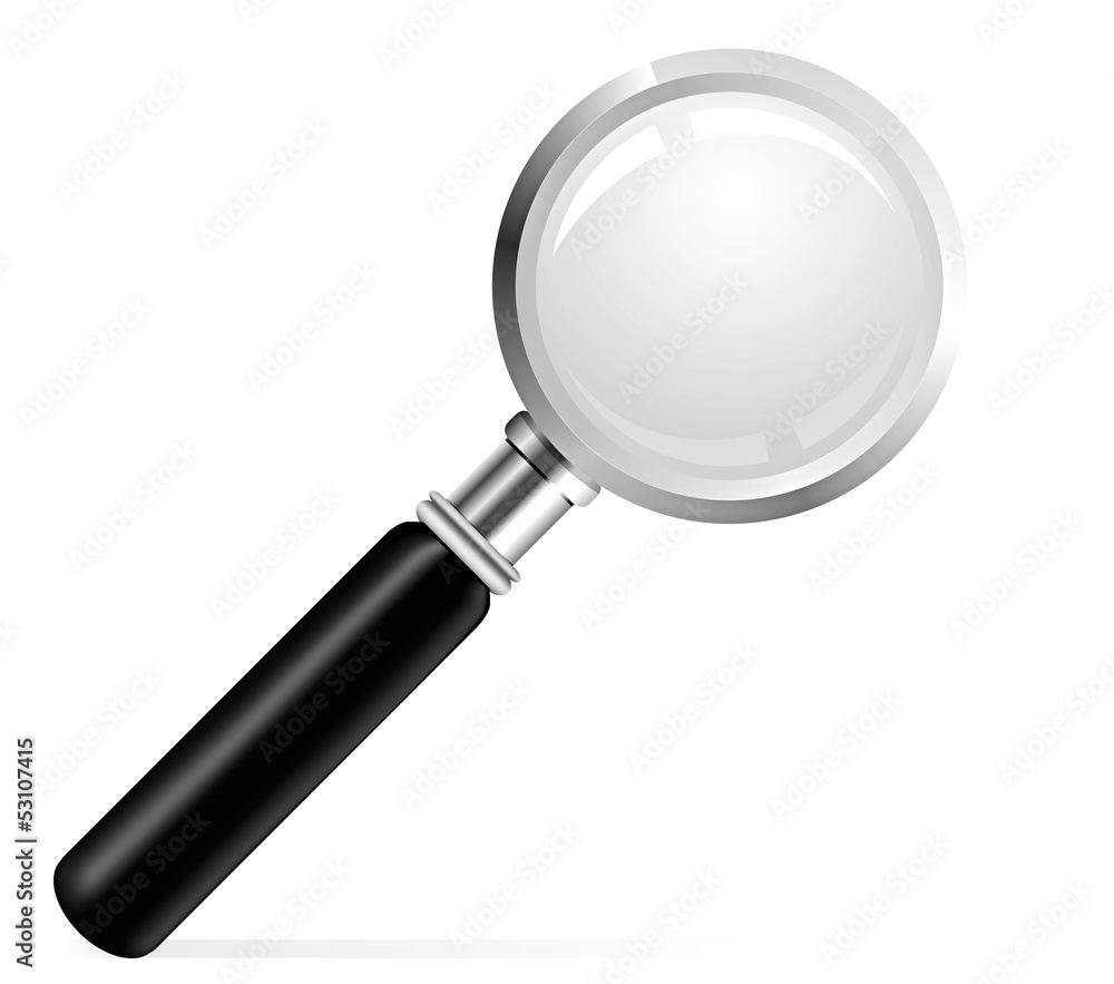 Beautiful illustration of a Magnifier Beautiful illustration of a Magnifier