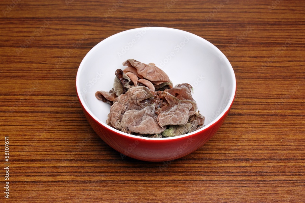 Ears mushrooms in a bowl Ears mushrooms in a bowl