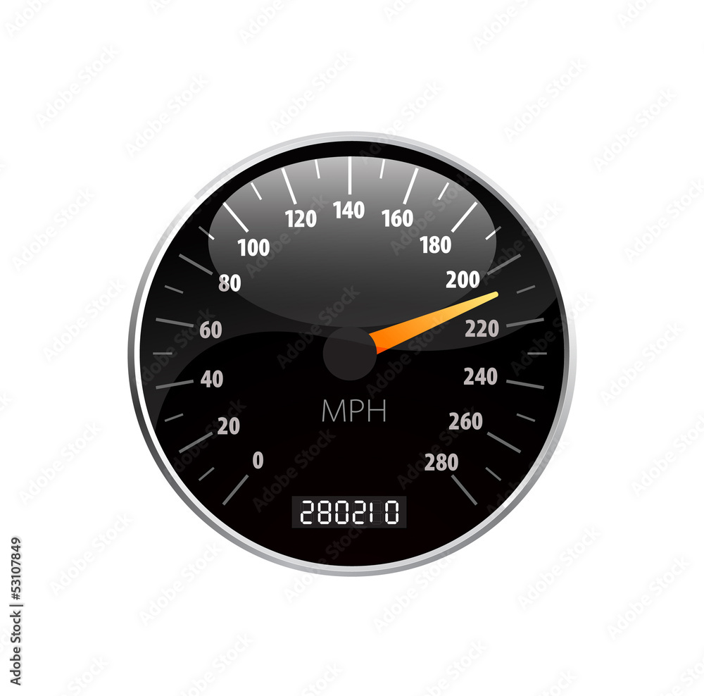 Speedometer illustration Speedometer illustration