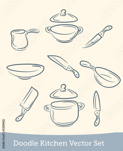 doodle kitchen set
