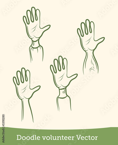 doodle volunteer arm set