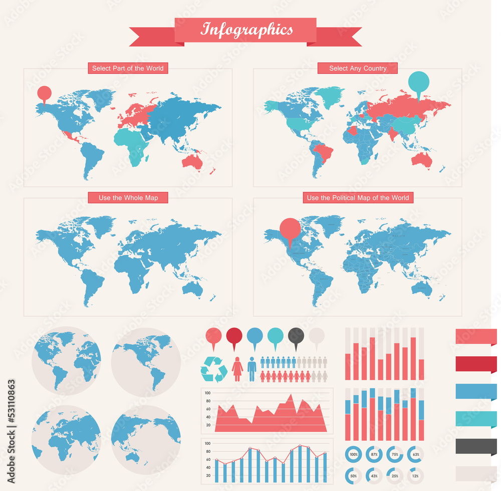 Obraz premium Infographic Elements
