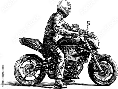 man on a motorcycle