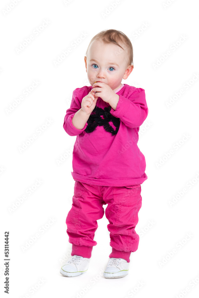 Adorable little baby girl. Adorable little baby girl.