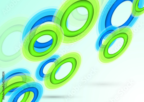 Background with transparent rings