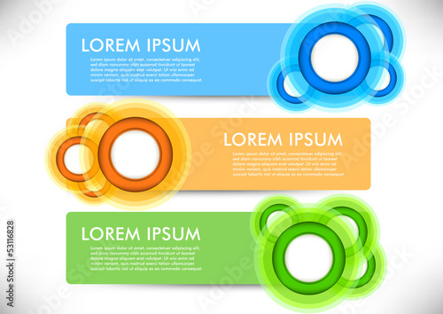 Flyers with circles - templates