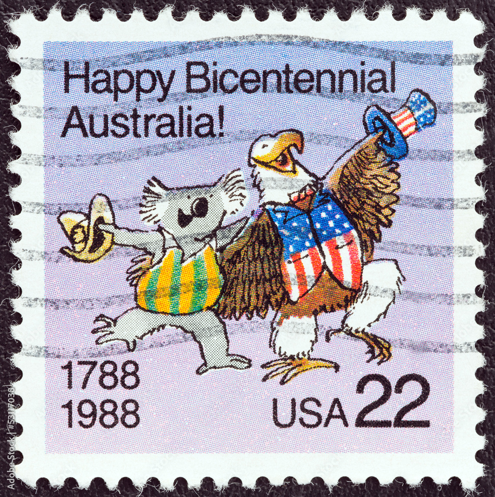 Koala and American Bald Eagle (USA 1988)