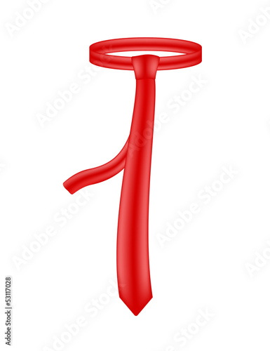 Red necktie