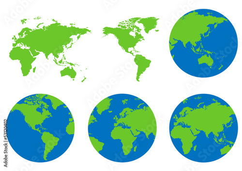 World map of vector