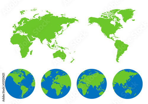 World map of vector